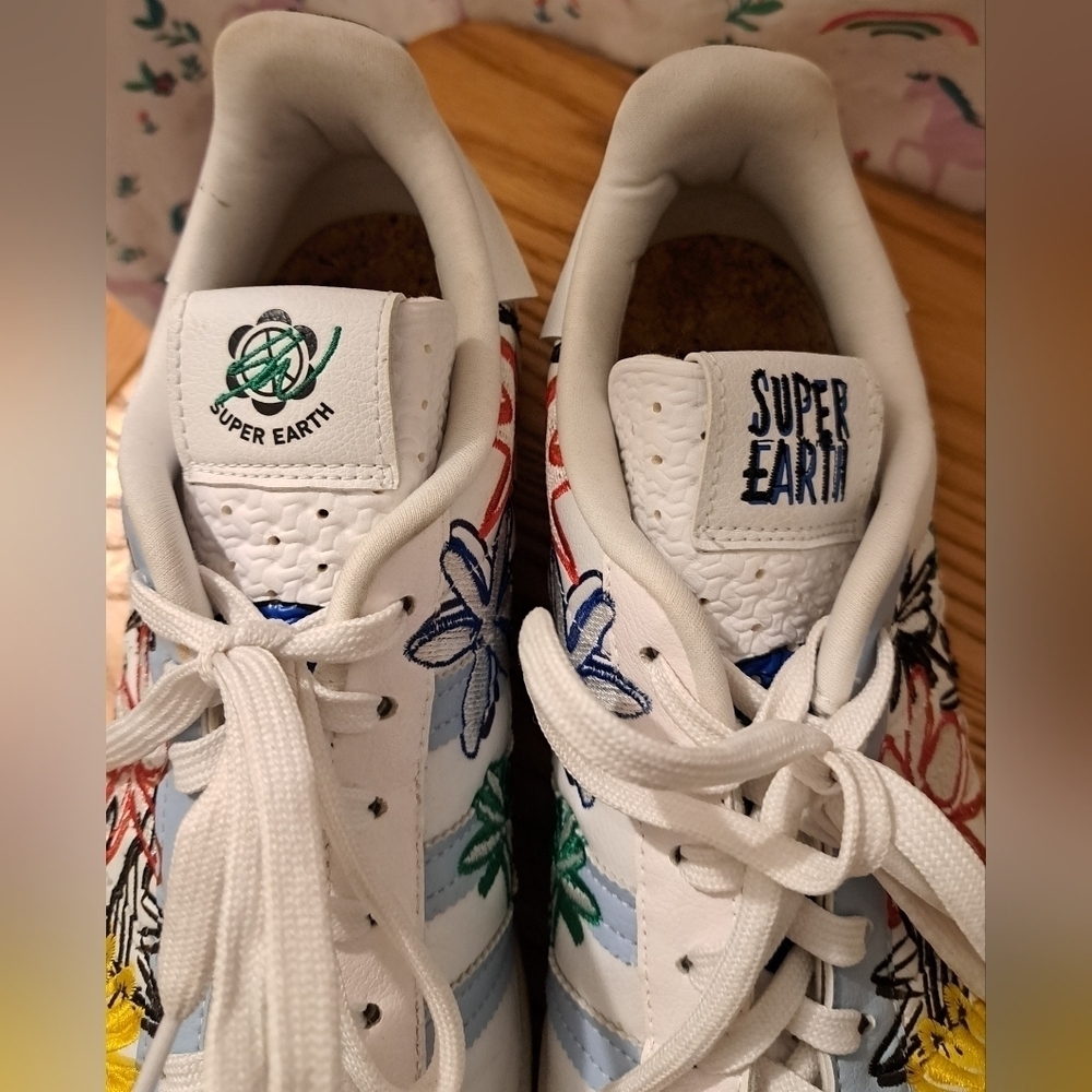 EUC Adidas Superstar Sean Wotherspoon SuperEarth Casual Athletic Sneaker SZ 9.5 - Picture 10 of 13